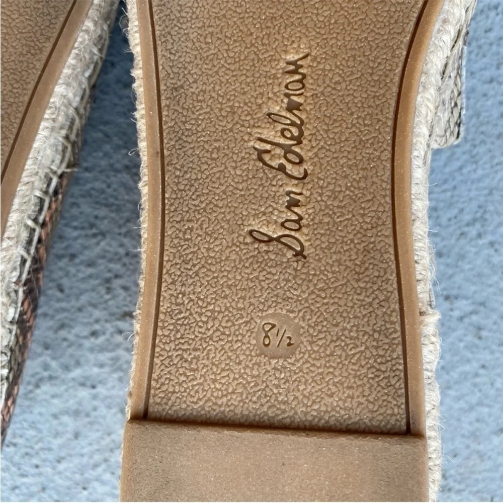 Sam Edelman Khloe Espadrille Flats snake print